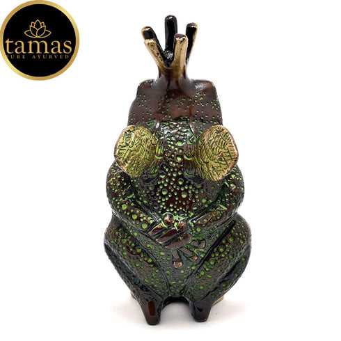 Tamas Brass The Frog Prince Showpiece (Multicolor)