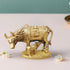 Brass Cow With Base Statue 0.85Kg