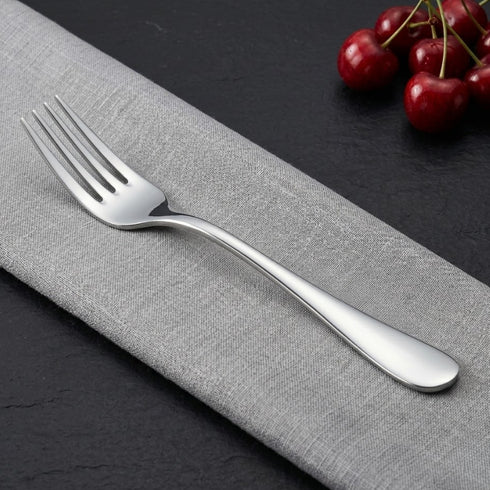 Vinod Decora Stainless Steel Dinner Fork Set of 12 Piece Heavy Gauge Steel Mirror Finish Rust Free Tough Strong and Durable
