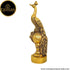 Tamas Brass Handcrafted Peacock Sitting on a Urn Statue / Idol with Antique Finish