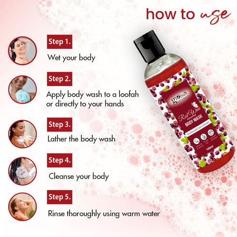 Globus Naturals Red Wine Refreshing Body Wash