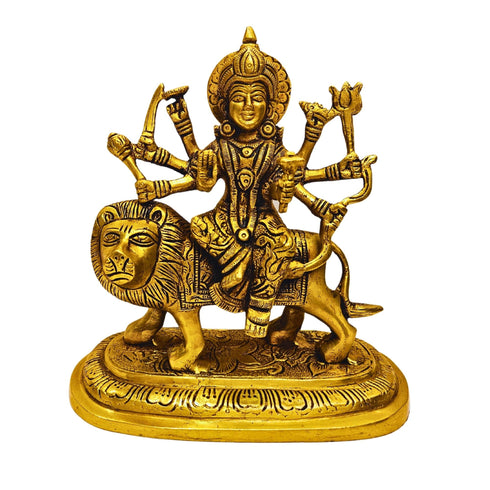 Tamas Brass Ashtabhuja-Dhari Devi Durga Statue/Idol