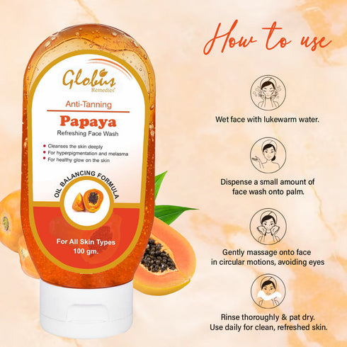 Globus Naturals Papaya Purifying Face wash