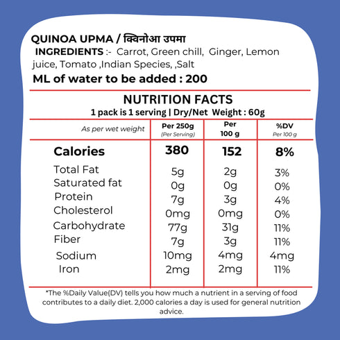 Drym foods Quinoa Upma