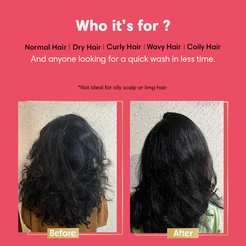 Theearthcollective in Co Wash 500ml Refill Pack Conditioner Only Wash For Dry Frizzy & Curly Hair