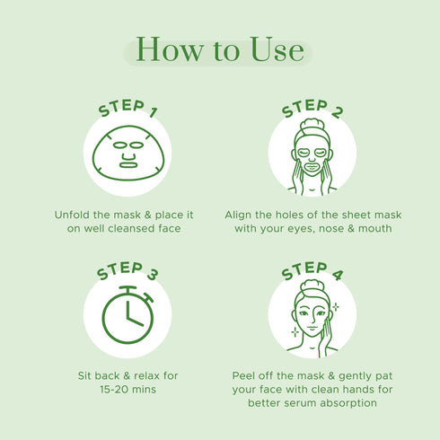 PureSense Nourishing Sheet Mask with Aloe Vera & Cucumber | From the makers of Parachute Advansed
