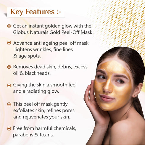 Globus Naturals Gold Peel Off Mask