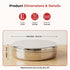 Vinod Stainless Steel Papad Dabba with Mirror Finish Tough and Strong Build Rust Free Easy to Clean and Dishwasher Safe 9.5 Inch No 14