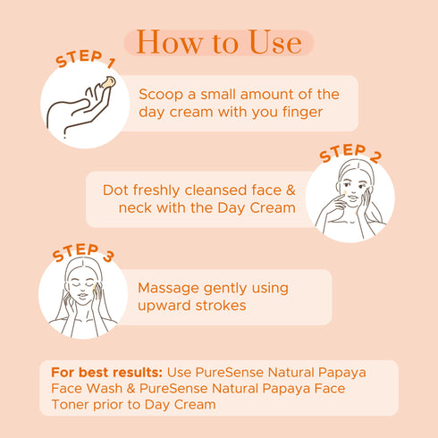 PureSense Natural Papaya Day Cream | From the makers of Parachute Advansed