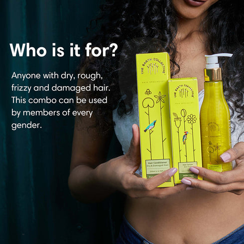 Theearthcollective in Combo Dry & Damaged Hair Hair Cleanser & Conditioner Pack