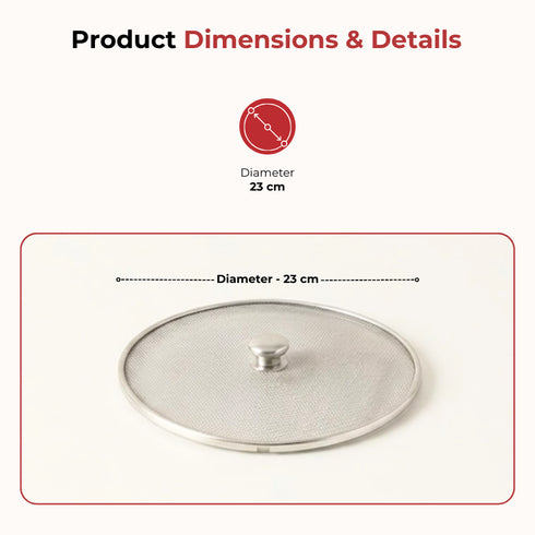 Vinod Stainless Steel Net Cover 2 pieces 9 No
