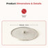 Vinod Stainless Steel Net Cover 2 pieces 9 No