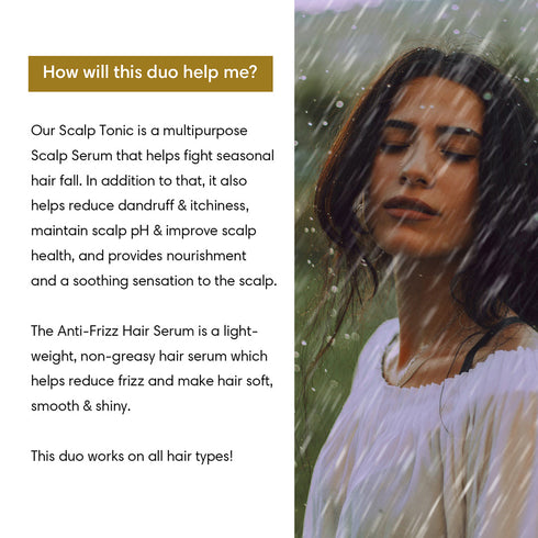 Theearthcollective in Monsoon Hair Care Duo Hair fall & Frizz Control Duo