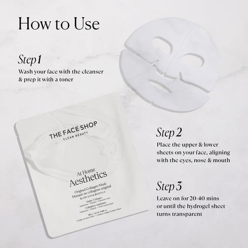 The Face Shop Original Collagen Face Mask with Vegan Collagen & Peptide Complex