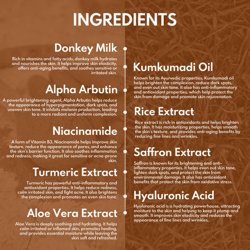 Wildflower Naturals Kumkumadi & Donkey Milk Face Serum