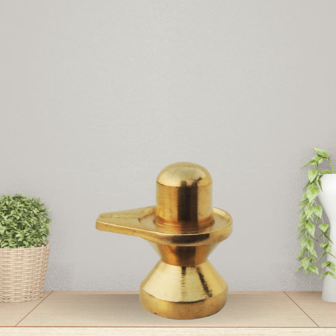 Brass Temple Shiv Ling 0.06Kg