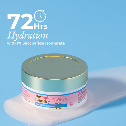 The Pink Foundry Mini Waterlight Gel Moisturiser 72 hour Hydration