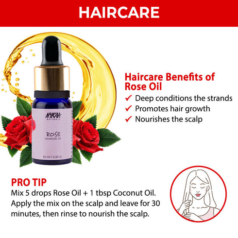 Nykaa Naturals Rose Essential Oil For Glowing & Brightening Skin