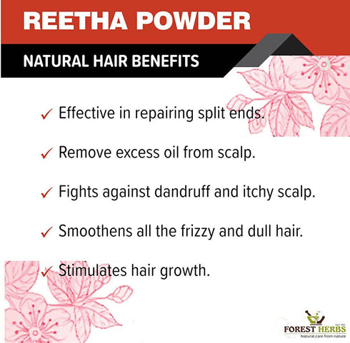 Forest Herbs 100% Natural Organic Amla| Reetha| Shikakai Powder Combo