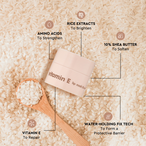 The Face Shop Vitamin E lip mask Rice