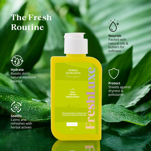 FreshLuxe Herbal Hydration Face Wash