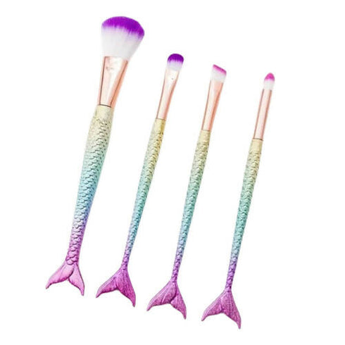Favon Professional Mermaid Shaped Makeup Brushes