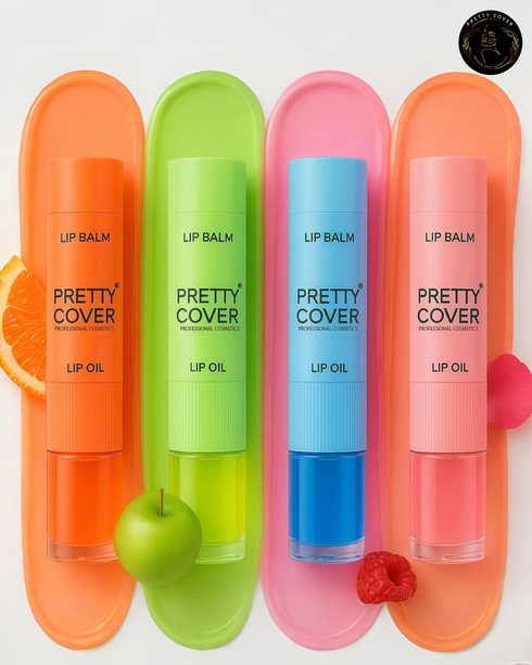 Pretty Cover Pretty Cover 2-in-1 Lip Balm Oil - Hydrating & Non-Sticky