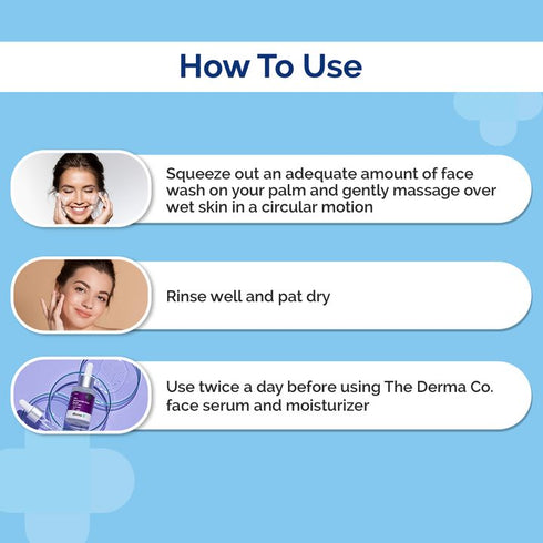 The Derma Co 1% Salicylic Acid Gel Face Wash For Active Acne