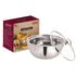 Vinod Stainless Steel Montero Insulated Casserole with Glass Lid and Steel Knob 900 ml PUF Coated High Quality Stainless Steel Mirror Finish