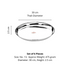 Vinod Stainless Steel Kanchan Bogi Plate Set of 6 28 cm Lunch and Dinner Plate High Grade Stainless Steel Rust Free Mirror Finish