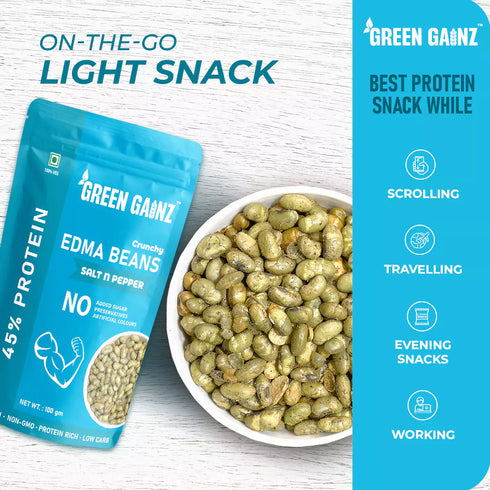 Green Gainz Edamame Salt n Pepper (Pack of 3)