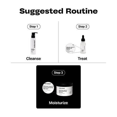 Underated 2% Hyaluronic Acid Intense Hydrating Night Gel
