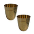 Pure Brass Bell Shape Water Glass | Pack of 2