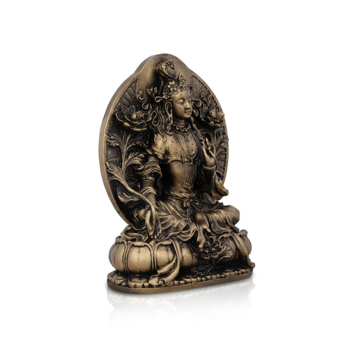 Giri Tara Murti Statue/ Brass Polish Tara Statue/
