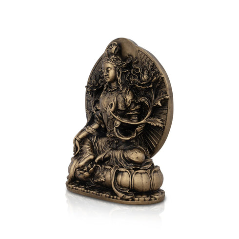 Giri Tara Murti Statue/ Brass Polish Tara Statue/