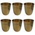Pure Brass Bell Shape Water Glass | Pack of 6