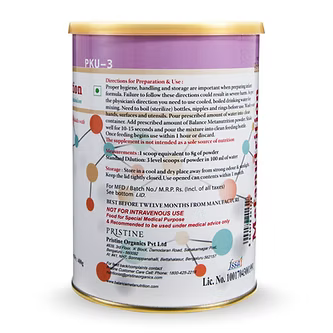 Pristine Metanutrition Phenylketonuria-3 (PKU-3)