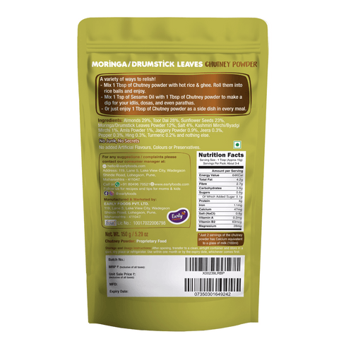Early Foods Moringa Chutney Powder