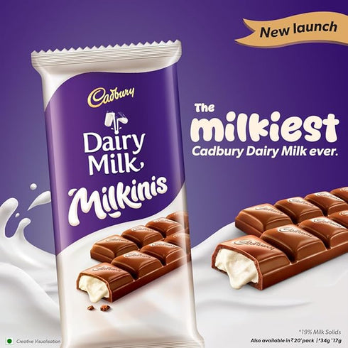 Cadbury Dairy Milk Milkinis Milk Chocolate Bar 34g