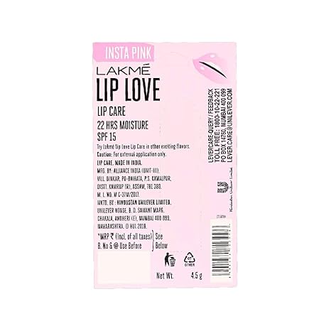 Lakme Lip Love Chapstick | Insta Pink