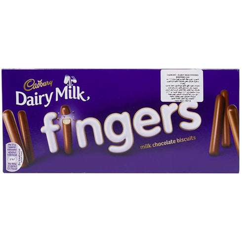 Cadbury Dairy Milk Fingers Milk Chocolate Biscuits