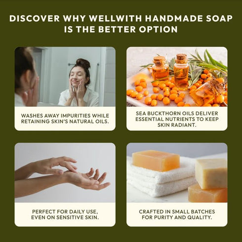 Wellwith By Ayuzera Sea Buckthorn Natural Soap Bar