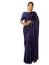Vasthrlay Georgette Printed Unstitched Wine Saree
