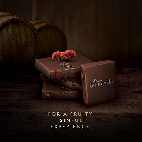 Cadbury Bournville Rum & Raisin 50% Dark Chocolate Bar