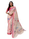 Vasthrlay Womens Printed Unstitched Olive Green Saree