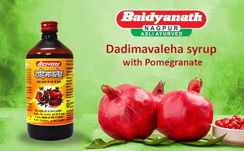 Baidyanath Nagpur Dadimavaleha syrup with Pomegranate