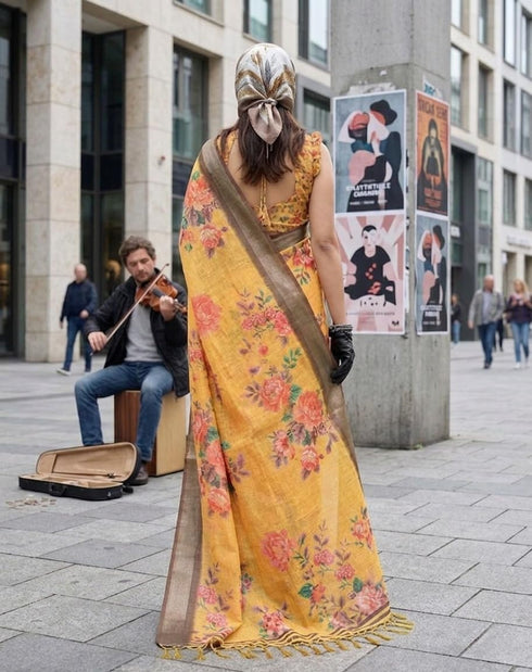 Vasthrlay Yellow Traditional Az Ys Ethnic Wear