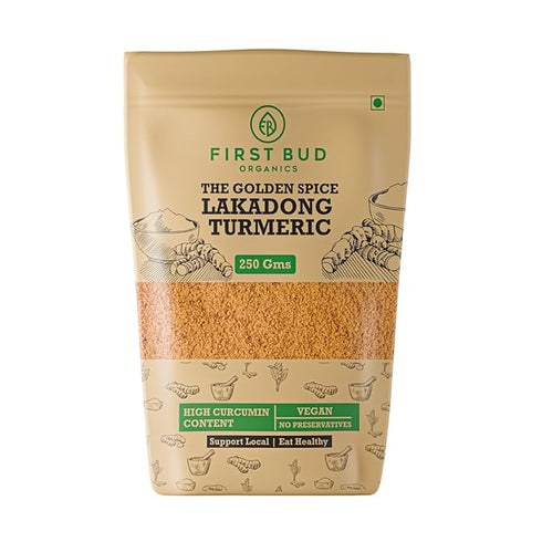First Bud Organics Golden Spice Lakadong Turmeric Powder