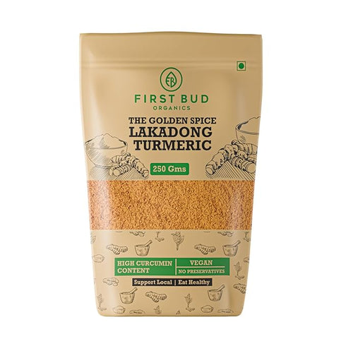 First Bud Organics Golden Spice Lakadong Turmeric Powder