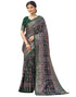 Vasthrlay Printed Traditional Patola Inspired Navyblue